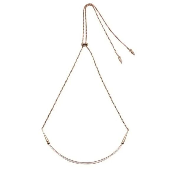 NWT Kendra ScottĀ Scottie Hi Low Adjustable Rose GoldāScottieāNecklaceā#KSNK - Picture 2 of 10
